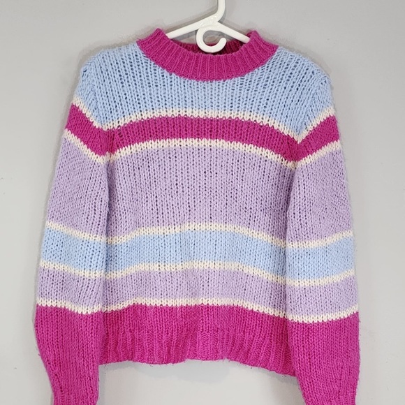 REVOLVE Pieces Pastel Dreams Fuzzy Sweater Sz. Medium - Picture 2 of 7